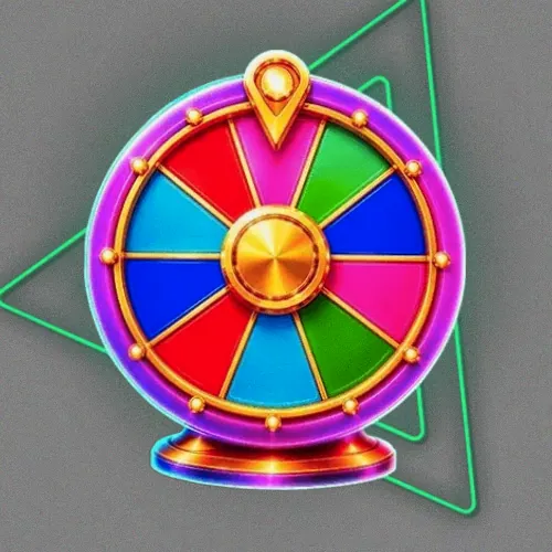 Colourful prize wheel