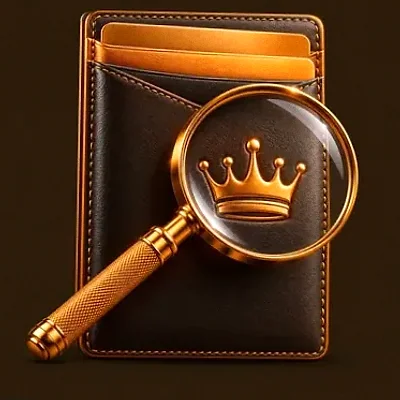 Wallet and magnifier — Lucky Vibe