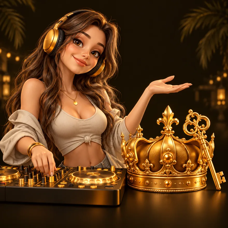 Royal crown and key — Lucky Vibe