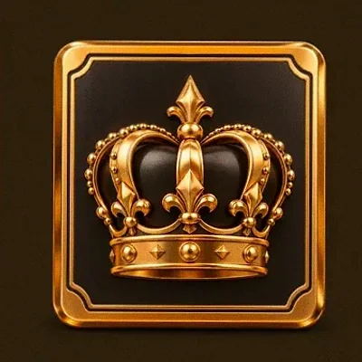 Crown emblem card — Lucky Vibe