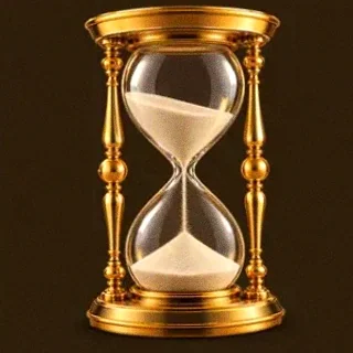 Golden hourglass — Lucky Vibe
