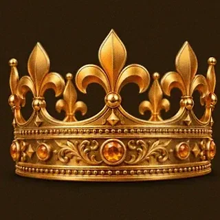 Ornate royal crown — Lucky Vibe