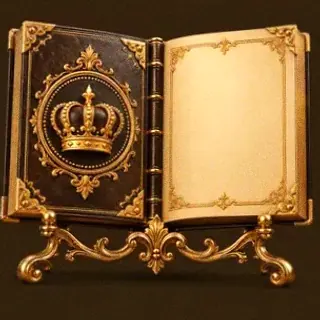 Ornate open book — Lucky Vibe