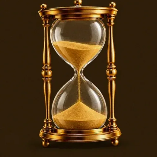 Ornate hourglass — Lucky Vibe
