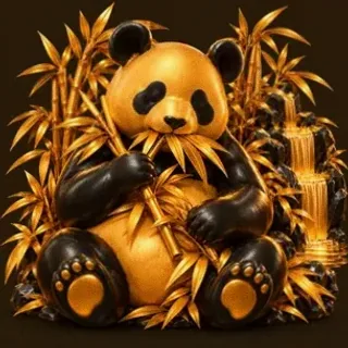 Panda eating bamboo — Lucky Vibe