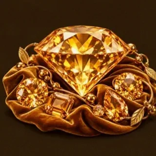 Faceted diamond gemstone — Lucky Vibe