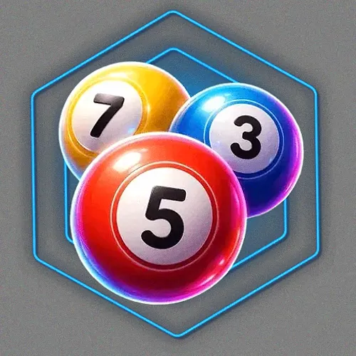 Numbered bingo balls